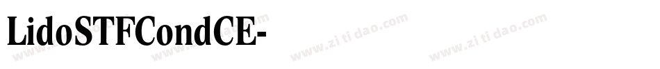 LidoSTFCondCE字体转换