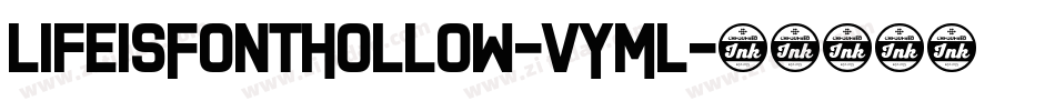 LifeIsFontHollow-vYML字体转换