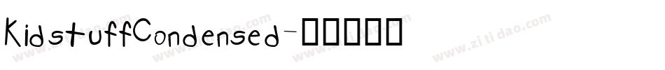 KidstuffCondensed字体转换