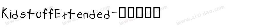 KidstuffExtended字体转换