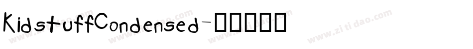 KidstuffCondensed字体转换