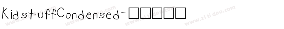KidstuffCondensed字体转换