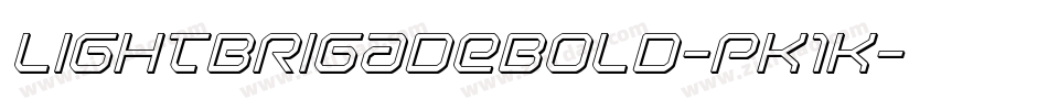 LightBrigadeBold-pK1K字体转换