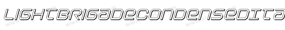 LightBrigadeCondensedItalic-qvz2字体转换