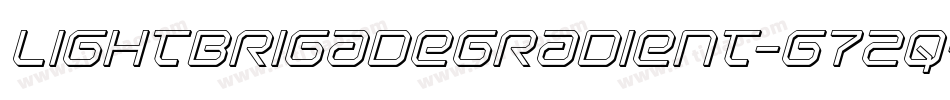 LightBrigadeGradient-G72q字体转换
