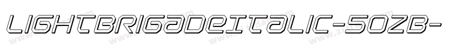 LightBrigadeItalic-5oZB字体转换