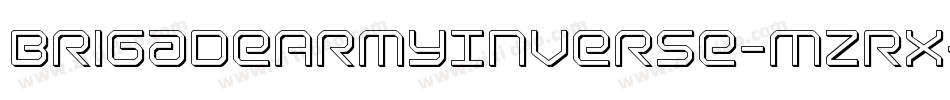 BrigadeArmyInverse-MzRx字体转换