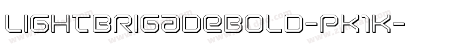 LightBrigadeBold-pK1K字体转换