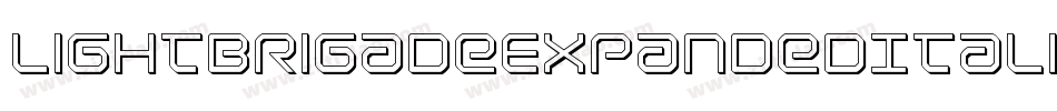 LightBrigadeExpandedItalic-Jg7a字体转换