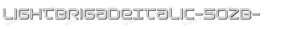 LightBrigadeItalic-5oZB字体转换