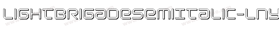 LightBrigadeSemiItalic-lny5字体转换 LightBrigadeSemiItalic-lny5字体转换