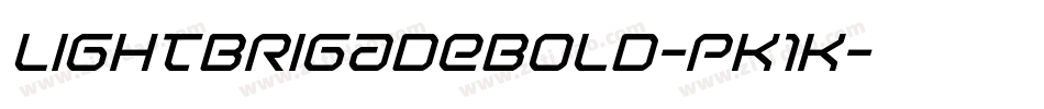 LightBrigadeBold-pK1K字体转换