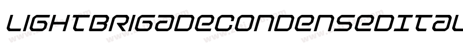 LightBrigadeCondensedItalic-qvz2字体转换