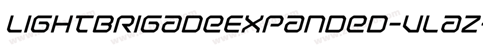 LightBrigadeExpanded-Vlaz字体转换