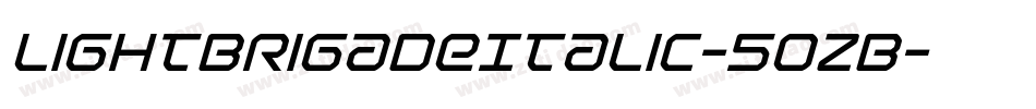LightBrigadeItalic-5oZB字体转换