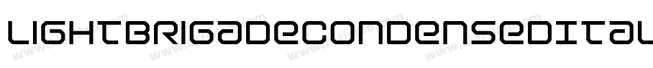 LightBrigadeCondensedItalic-qvz2字体转换