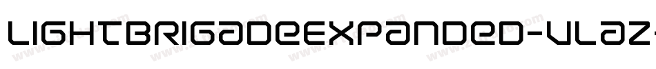LightBrigadeExpanded-Vlaz字体转换