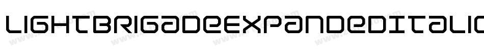 LightBrigadeExpandedItalic-Jg7a字体转换