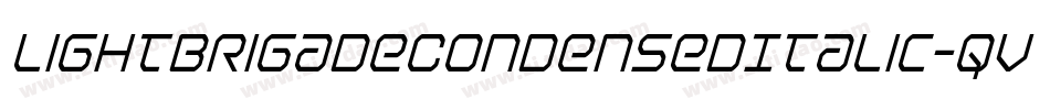 LightBrigadeCondensedItalic-qvz2字体转换