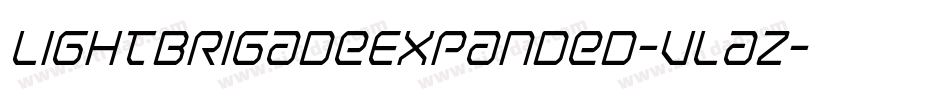 LightBrigadeExpanded-Vlaz字体转换