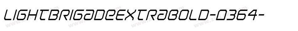 LightBrigadeExtrabold-O364字体转换
