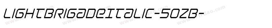 LightBrigadeItalic-5oZB字体转换