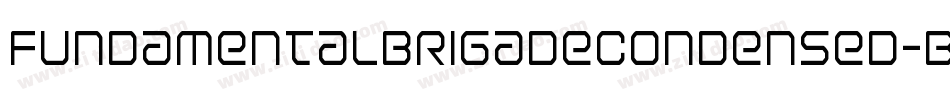 FundamentalBrigadeCondensed-B7gn字体转换