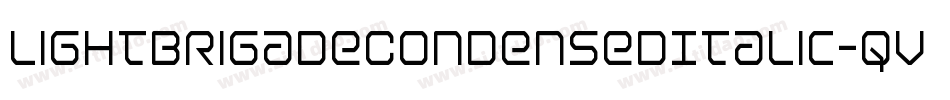 LightBrigadeCondensedItalic-qvz2字体转换