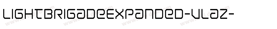 LightBrigadeExpanded-Vlaz字体转换