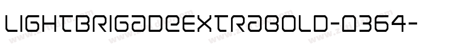 LightBrigadeExtrabold-O364字体转换