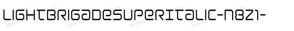 LightBrigadeSuperItalic-n8z1字体转换