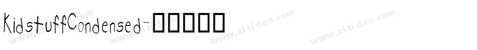 KidstuffCondensed字体转换