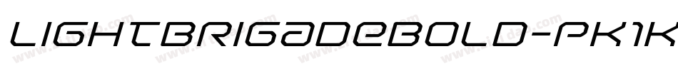 LightBrigadeBold-pK1K字体转换