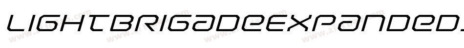 LightBrigadeExpandedItalic-Jg7a字体转换