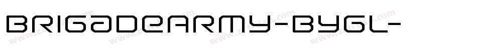 BrigadeArmy-Bygl字体转换