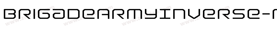 BrigadeArmyInverse-MzRx字体转换