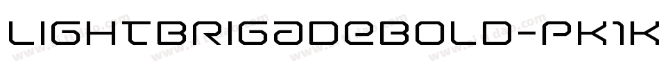 LightBrigadeBold-pK1K字体转换