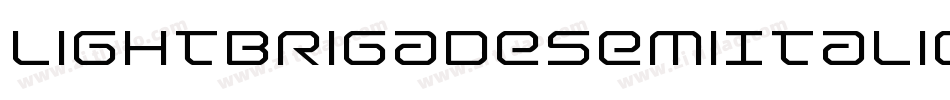 LightBrigadeSemiItalic-lny5字体转换 LightBrigadeSemiItalic-lny5字体转换