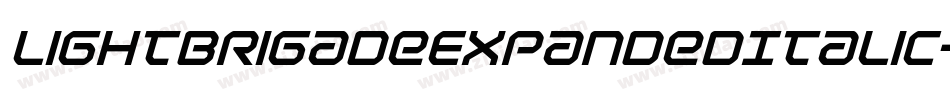 LightBrigadeExpandedItalic-Jg7a字体转换