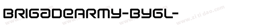 BrigadeArmy-Bygl字体转换