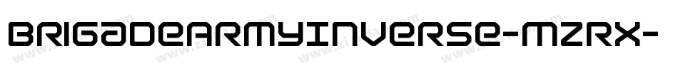 BrigadeArmyInverse-MzRx字体转换