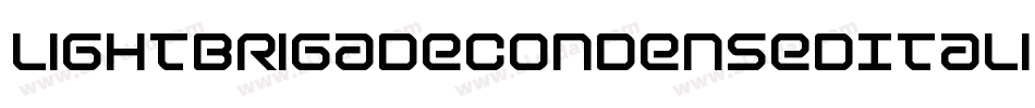 LightBrigadeCondensedItalic-qvz2字体转换