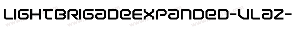 LightBrigadeExpanded-Vlaz字体转换