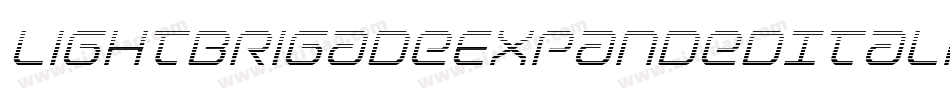 LightBrigadeExpandedItalic-Jg7a字体转换