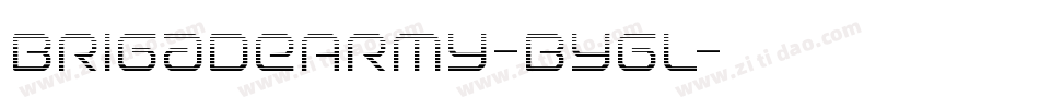 BrigadeArmy-Bygl字体转换