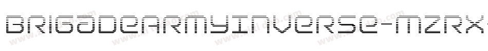 BrigadeArmyInverse-MzRx字体转换
