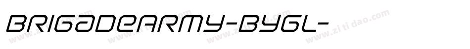 BrigadeArmy-Bygl字体转换