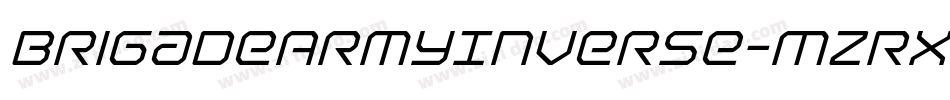 BrigadeArmyInverse-MzRx字体转换