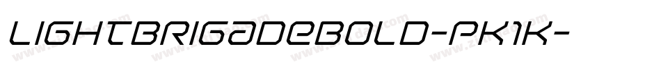 LightBrigadeBold-pK1K字体转换