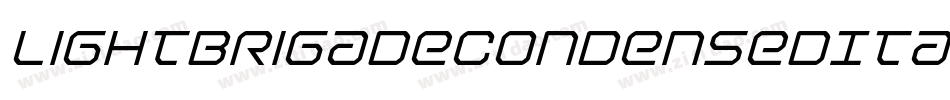 LightBrigadeCondensedItalic-qvz2字体转换